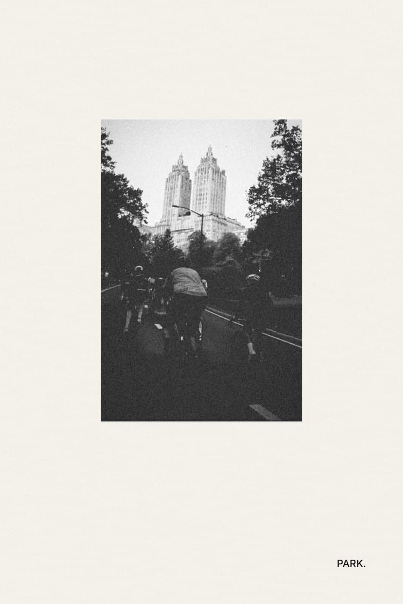 PARK. postcard, riders on West Drive under the San Remo